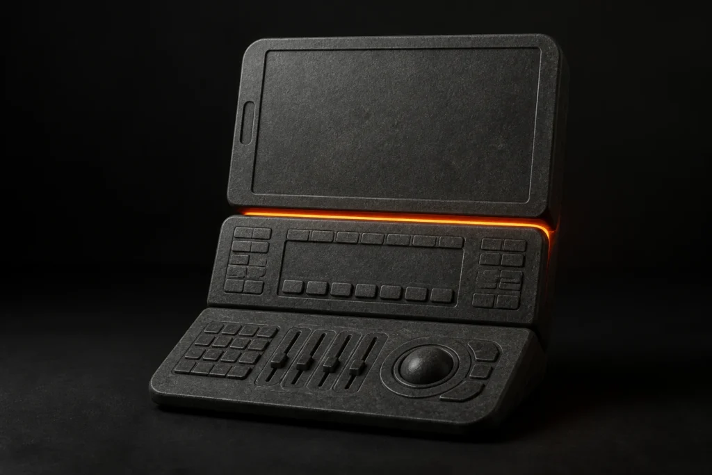 Modulaire montageconsole voor mobiel, browser en professioneel gebruik
