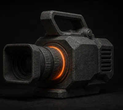Professionele cinema camera met geïntegreerde verwerking voor AI-videoproductie
