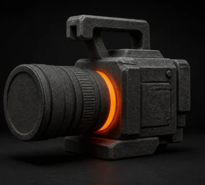 Digitale cinema camera staat klaar voor een professionele bedrijfsvideoproductie