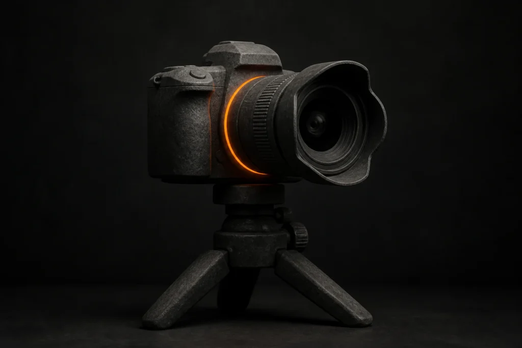 Professionele camera met groothoeklens voor een overtuigende woningpresentatie.