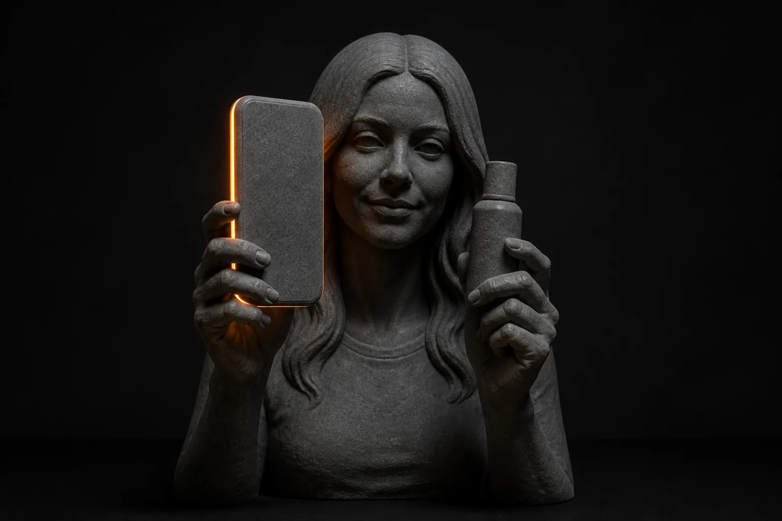 UGC-creator presenteert een product direct voor een verticale smartphonecamera