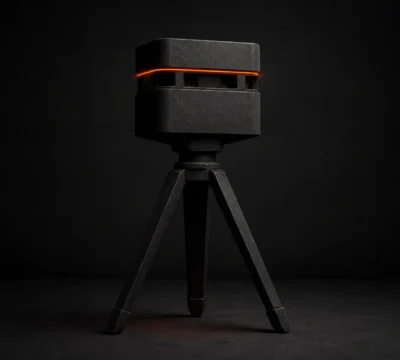 Matterport 3D-camera op statief voor een virtuele woningtour