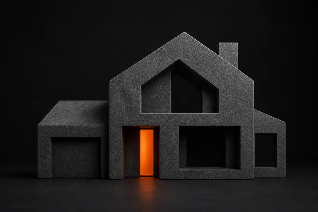 Moderne woning verbeeldt de kosten van een complete professionele woningpresentatie