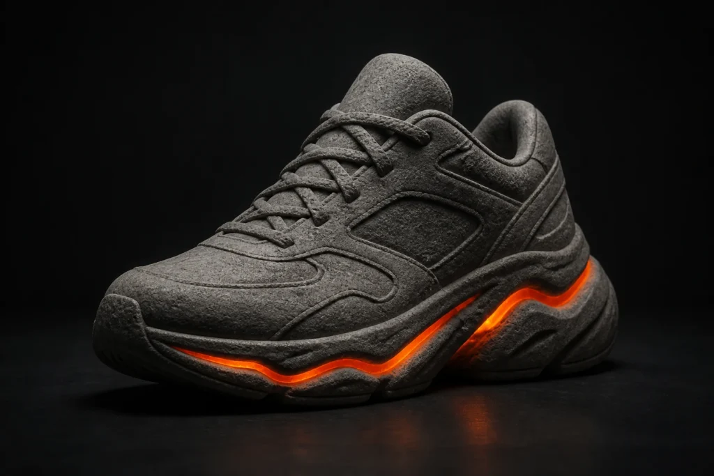 Premium sneaker als centraal product voor een verkoopgerichte AI-video