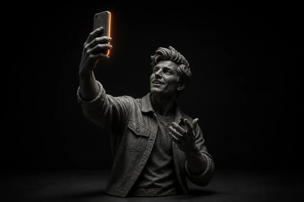 Creator legt een onmiddellijke onthulling vast op smartphone